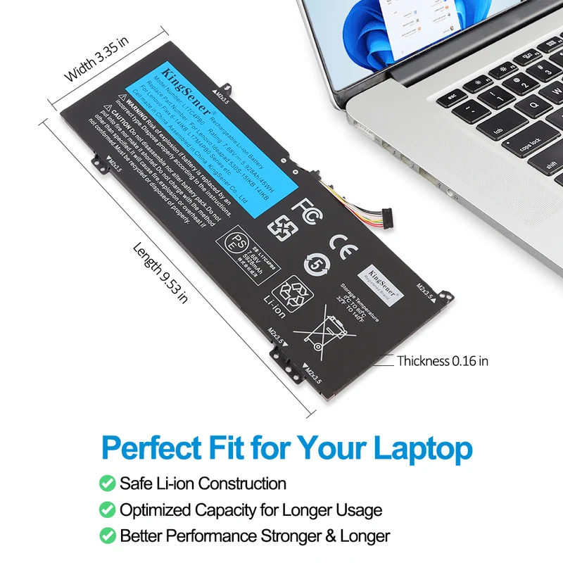 L17C4PB0 Battery For Lenovo IdeaPad 530S-14ARR 14IKB 14IKB L17M4PB0 L17C4PB2 | JP Stock