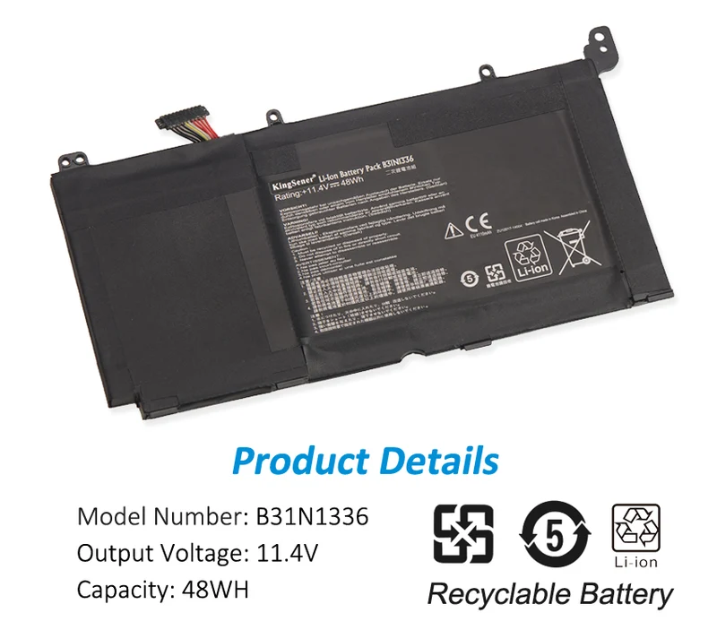 B31N1336 Laptop Battery For ASUS VivoBook R553L Series R553L R553LN R553LF