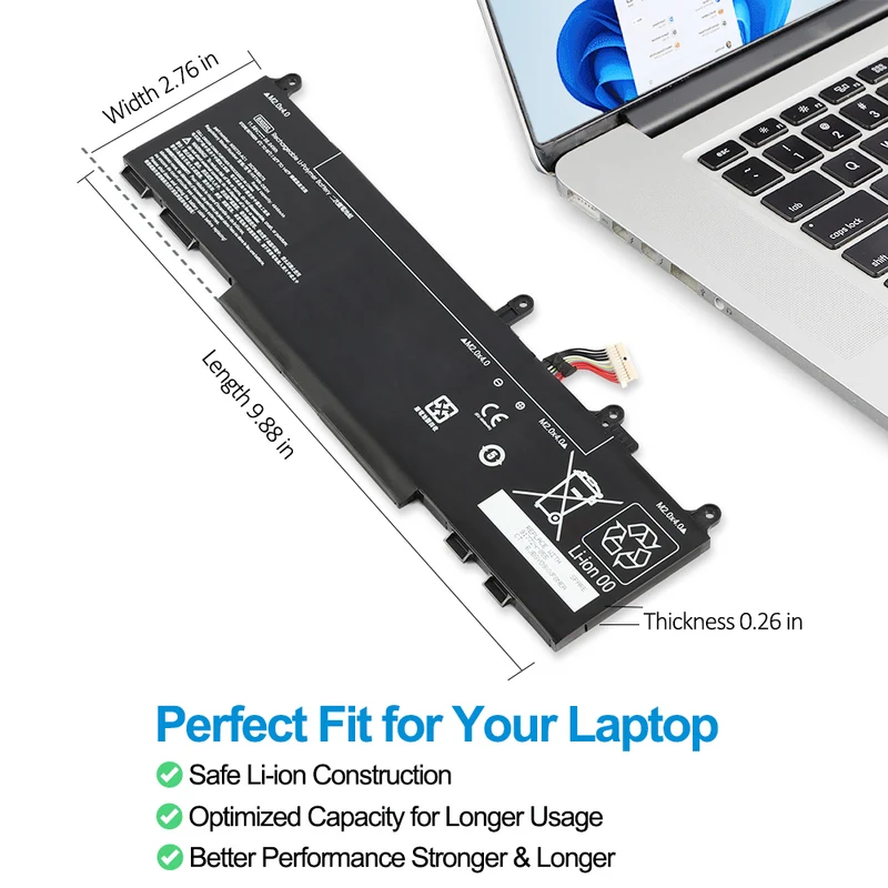 BX03XL Laptop Battery Replacement for HP EliteBook 830 G11 Series TPN-IB0Y N59733-171