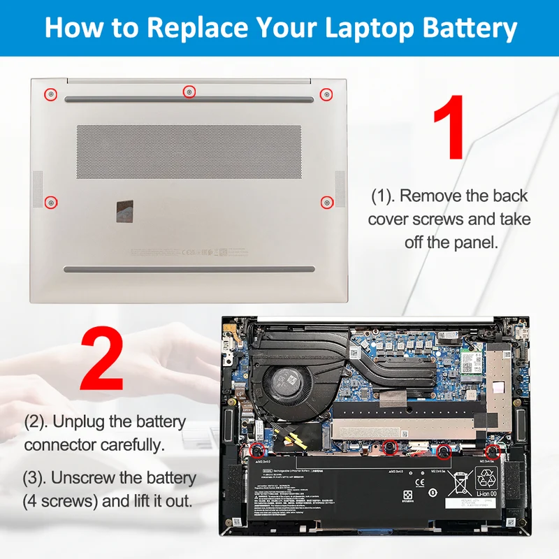 BX03XL Laptop Battery Replacement for HP EliteBook 830 G11 Series TPN-IB0Y N59733-171