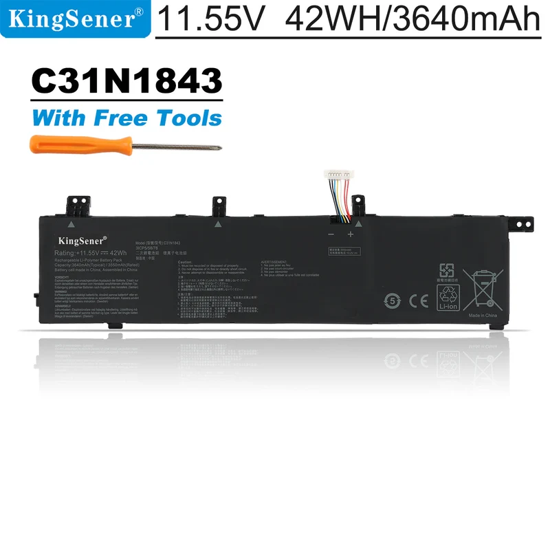 C31N1843 Laptop Battery For For Asus X432FA X432FA-2S X532FA X532FL