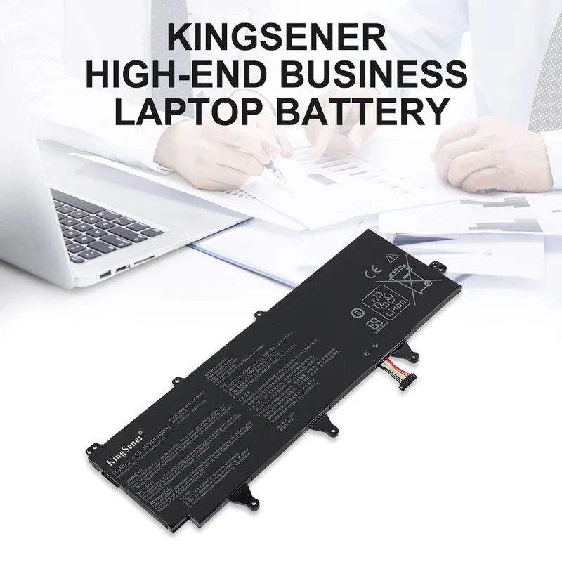 C41N1802 Laptop Battery for ASUS ROG Zephyrus S GX701G GX735 Series — 15.4V 76Wh