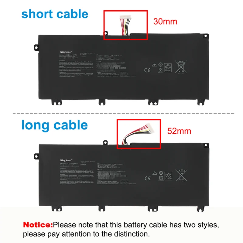 B41N1711 Laptop Battery For Asus Strix GL703VD GL703VM GL503VM FX705DT FX705DY FX705GM FX705GE FX705GD Series