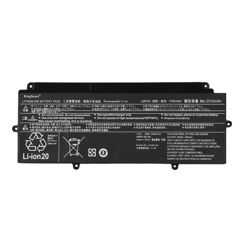 FPCBP536 FPB0340S Laptop Battery For Fujitsu LifeBook U937 U938 U939 U939X CP737634-01