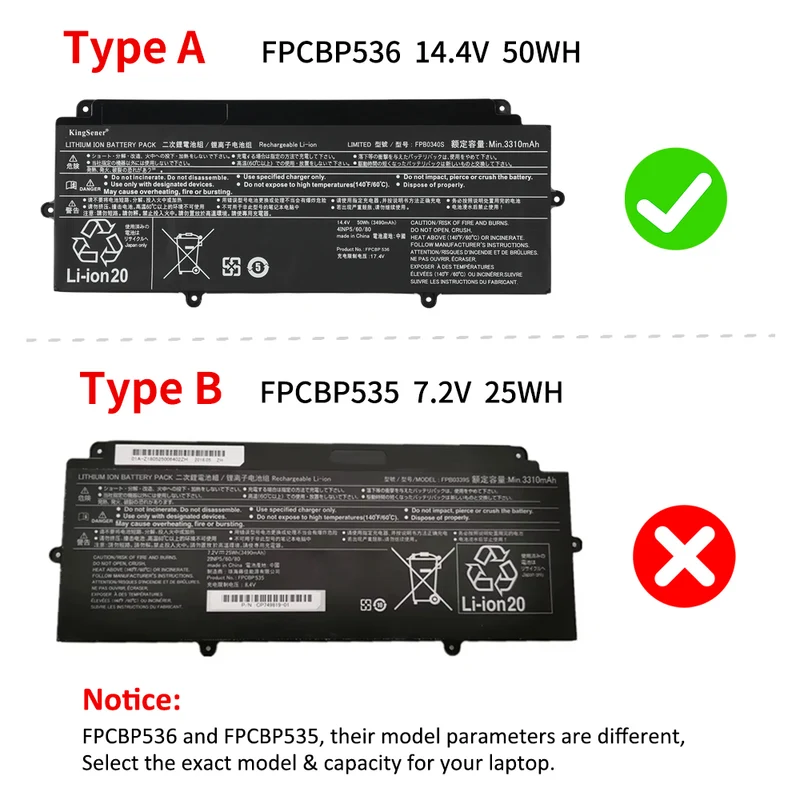 FPCBP536 FPB0340S Laptop Battery For Fujitsu LifeBook U937 U938 U939 U939X CP737634-01
