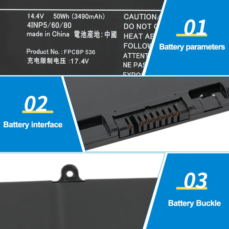 FPCBP536 FPB0340S Laptop Battery For Fujitsu LifeBook U937 U938 U939 U939X CP737634-01