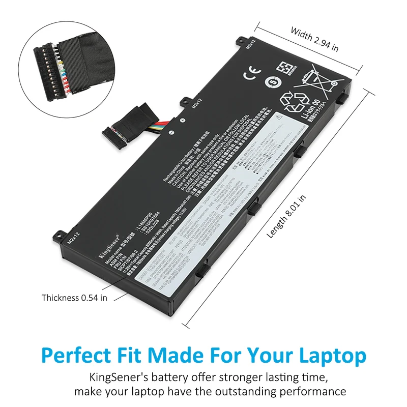 L18M6P90 Laptop Battery for Lenovo ThinkPad P53 Series — 11.25V 90Wh