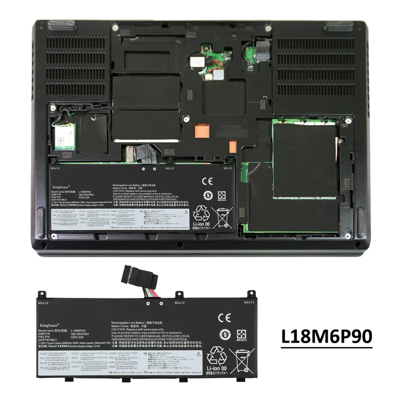 L18M6P90 Laptop Battery for Lenovo ThinkPad P53 Series — 11.25V 90Wh