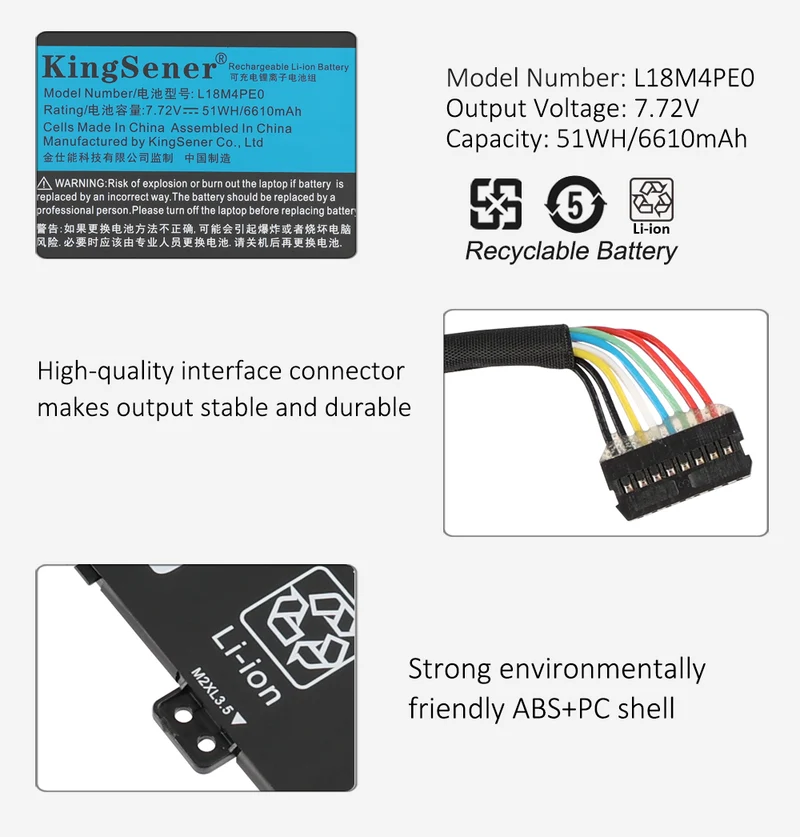 L18M4PE0 L18L4PE0 Battery For Lenovo Yoga C740-14IML