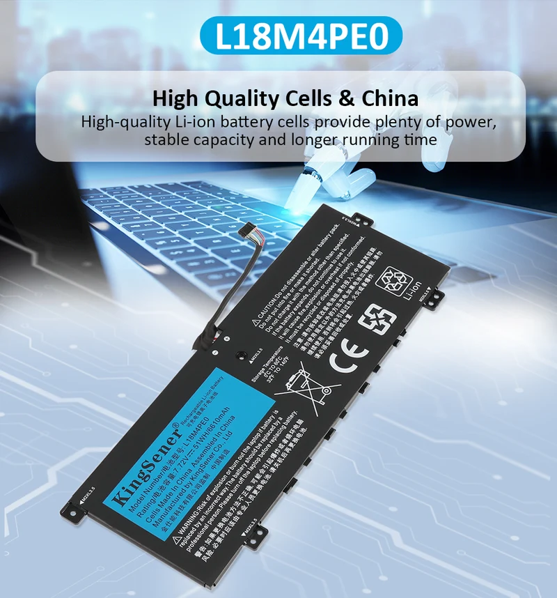L18M4PE0 L18L4PE0 Battery For Lenovo Yoga C740-14IML