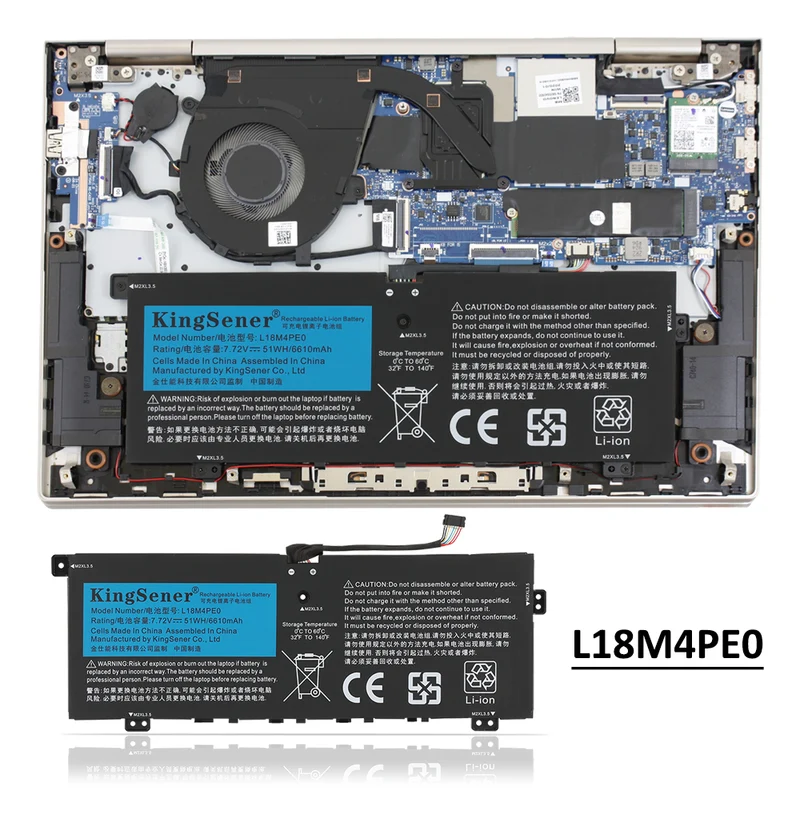 L18M4PE0 L18L4PE0 Battery For Lenovo Yoga C740-14IML