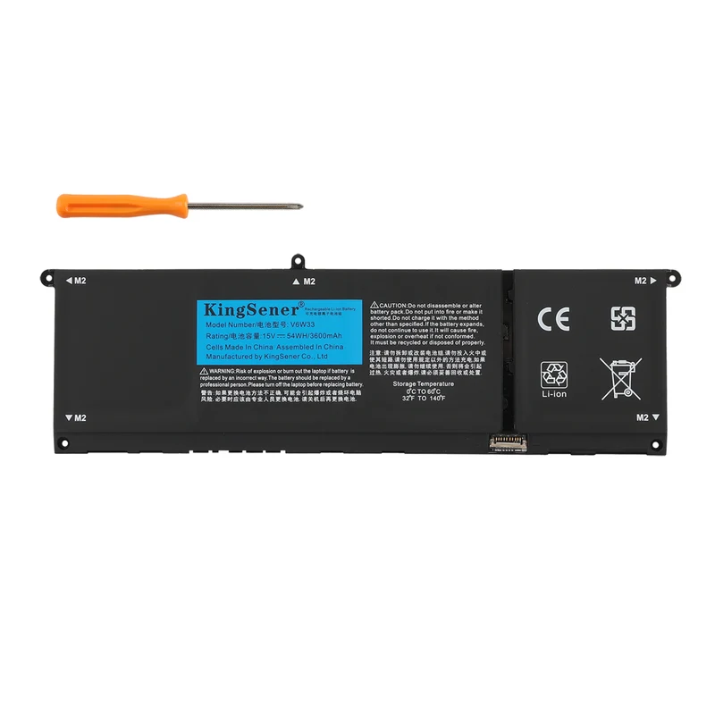 G91J0 V6W33 Replacement Battery for Dell Inspiron 14 7460 15 5568 7579 – 11.4V 42Wh