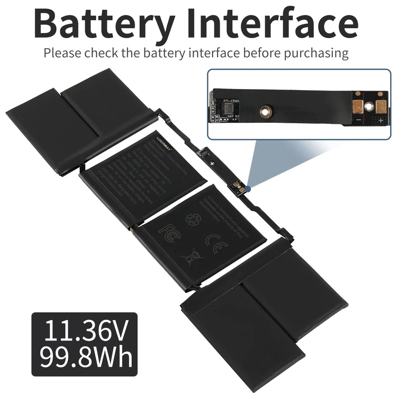 A2113 Battery For Apple MacBook Pro Retina 16-inch A2141 EMC 3347 BTO/CTO MVVJ2xx/A | LUSONBAY