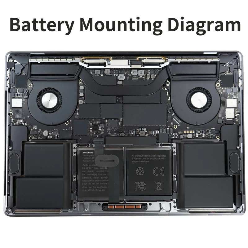 A2113 Battery For Apple MacBook Pro Retina 16-inch A2141 EMC 3347 BTO/CTO MVVJ2xx/A | LUSONBAY