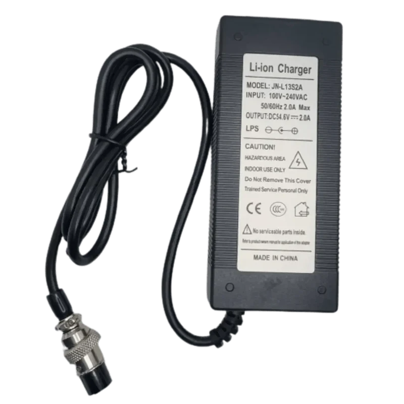 Chargeur 54.6v 2A Li-ion XLR 3 Pins écrou