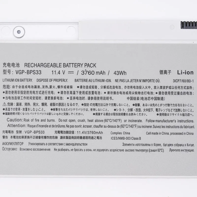 VGP-BPS33 BPS33 Laptop Battery for Sony Vaio SVT-14 SVT-15 T15 T14 SVT14126CXS