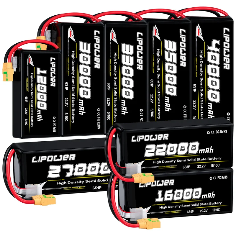 35000mAh 44.4V Semi-Solid Drone Battery — High-Performance Pack for Industrial Drones