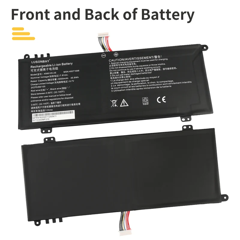 4588105-2S 4588106-2S Laptop Battery For Medion Akoya E15403 Dynabook Satellite Pro C50-E-105 | LUSONBAY