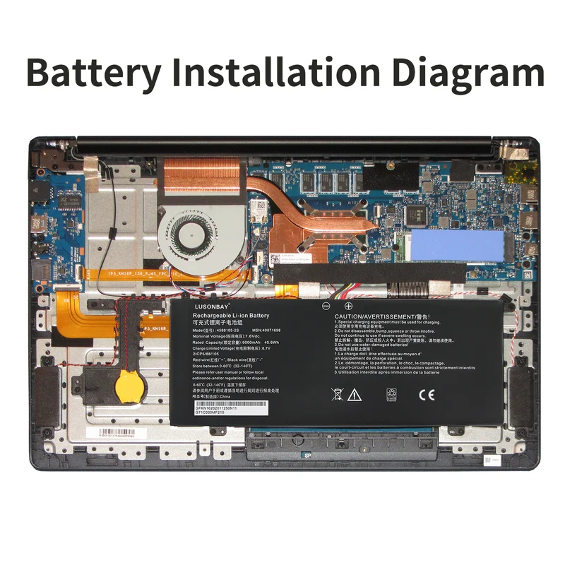 4588105-2S 4588106-2S Laptop Battery For Medion Akoya E15403 Dynabook Satellite Pro C50-E-105 | LUSONBAY