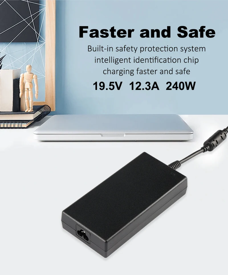 19.5V 12.3A 240W 7.4X5.0mm AC Adapter Laptop Charger For Alienware 13 15 17 R1 R5 m15X m17 Series