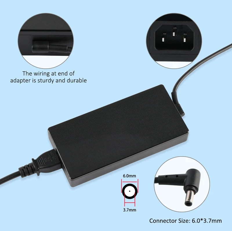 20V 12A 240W 6.0X3.7mm AC Adapter For ASUS ROG Zephyrus S15 S17 M16 For ZenBook Pro Duo Series