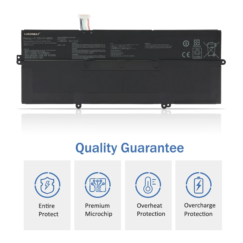 C31N1824 48WH Laptop Battery For ASUS Chromebook Flip C434 Series | LUSONBAY
