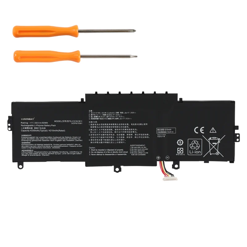 C31N1811 Laptop Battery For ASUS Zenbook 14 UX433FN UX433FA UX433FX LUSONBAY | EU Stock