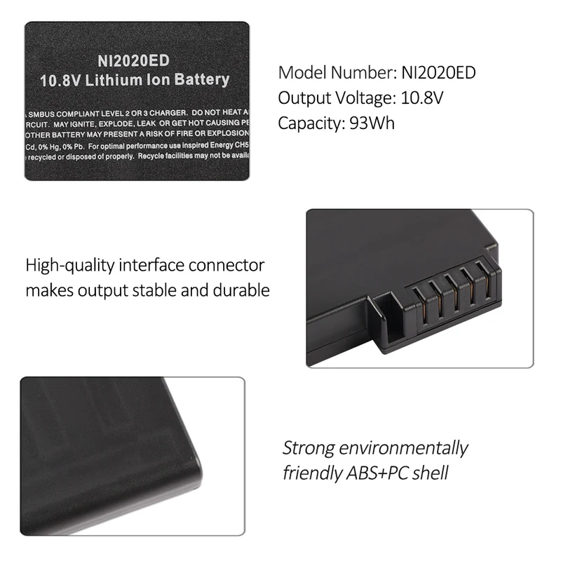 Replacement Instrument Battery for Agilent Inspired Energy NI2020ED NI2020OL24