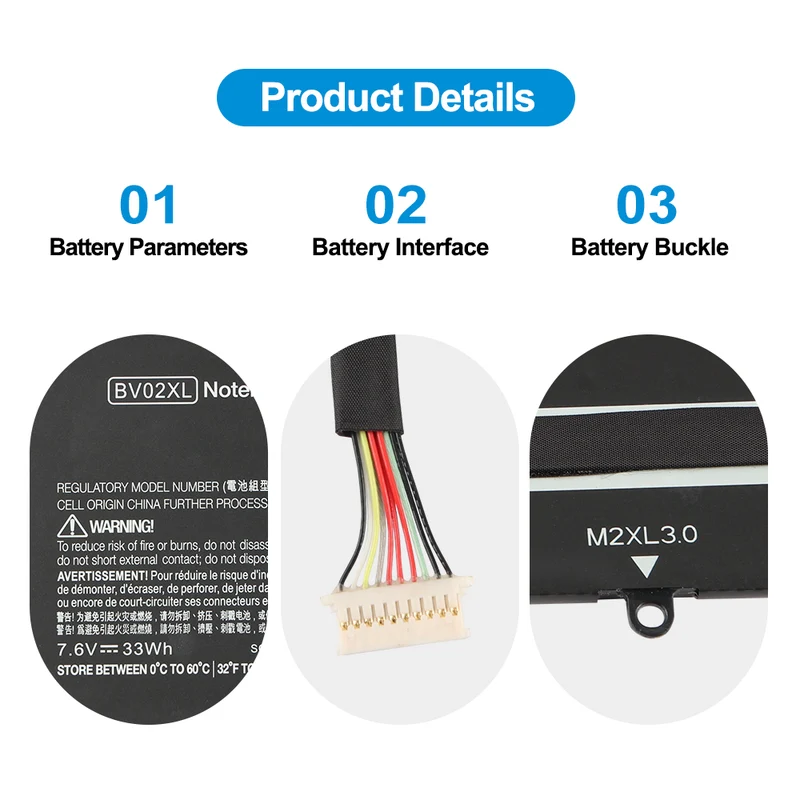 BV02XL Laptop Battery For HP ENVY X2 Detachable 13 Series HSTNN-IB6Q