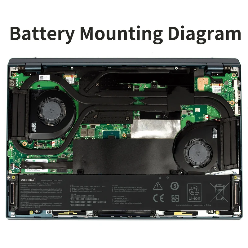 C42N1846-1 Laptop Battery For ASUS ZenBook Pro Duo UX581 Series 0B200-03490000 | EU Stock