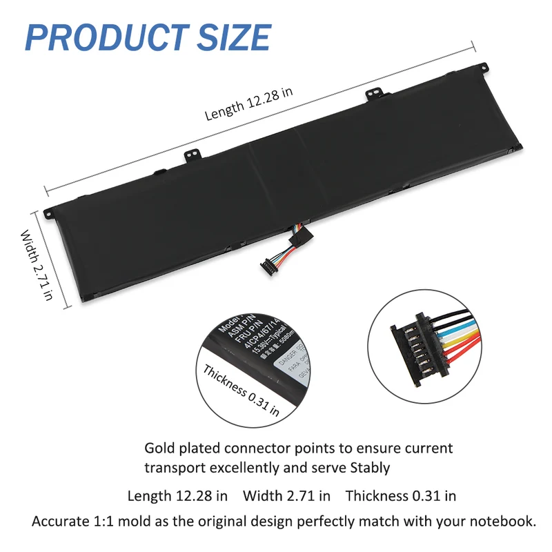 L19M4P71 Laptop Battery For Lenovo ThinkPad P1 Gen 3 X1 Extreme Gen 3 Series Notebook | LUSONBAY