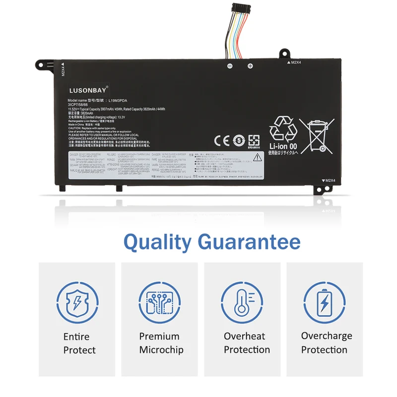 L19C3PDA L19M3PDA Laptop Battery For Lenovo ThinkBook G3 ACL ITL G4 ABA SB10Z2120 | LUSONBAY