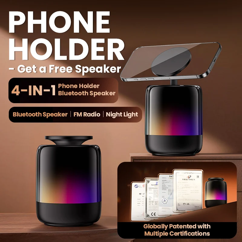 Q28 Pro Transparent Mecha Bluetooth 5.3 Speaker | RGB Rhythm Light & 360° HiFi Stereo Sound | TWS Wireless Pairing, Portable Party Speaker with TF/AUX Support