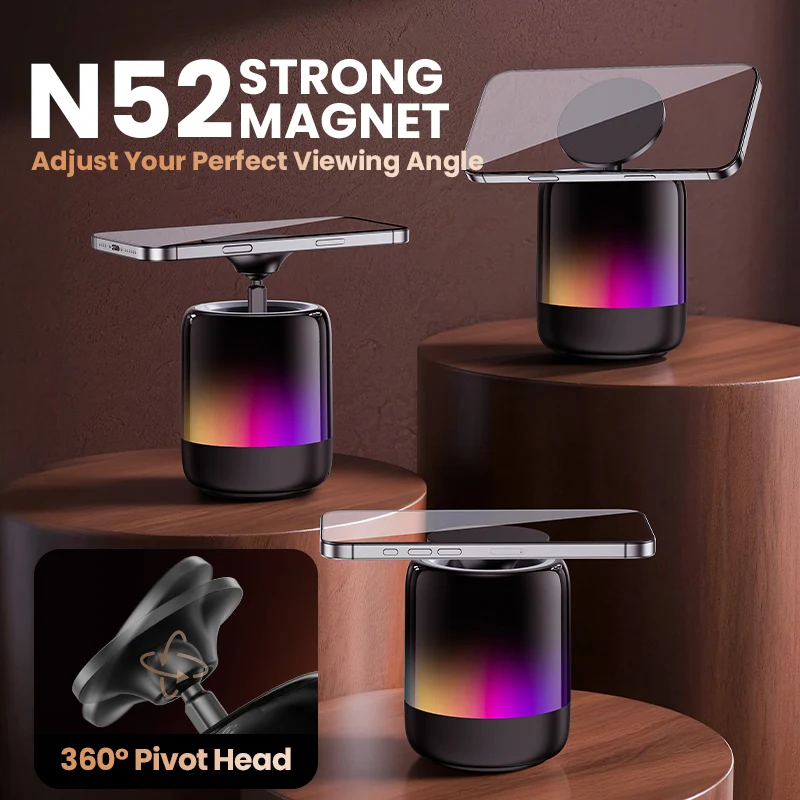 Q28 Pro Transparent Mecha Bluetooth 5.3 Speaker | RGB Rhythm Light & 360° HiFi Stereo Sound | TWS Wireless Pairing, Portable Party Speaker with TF/AUX Support