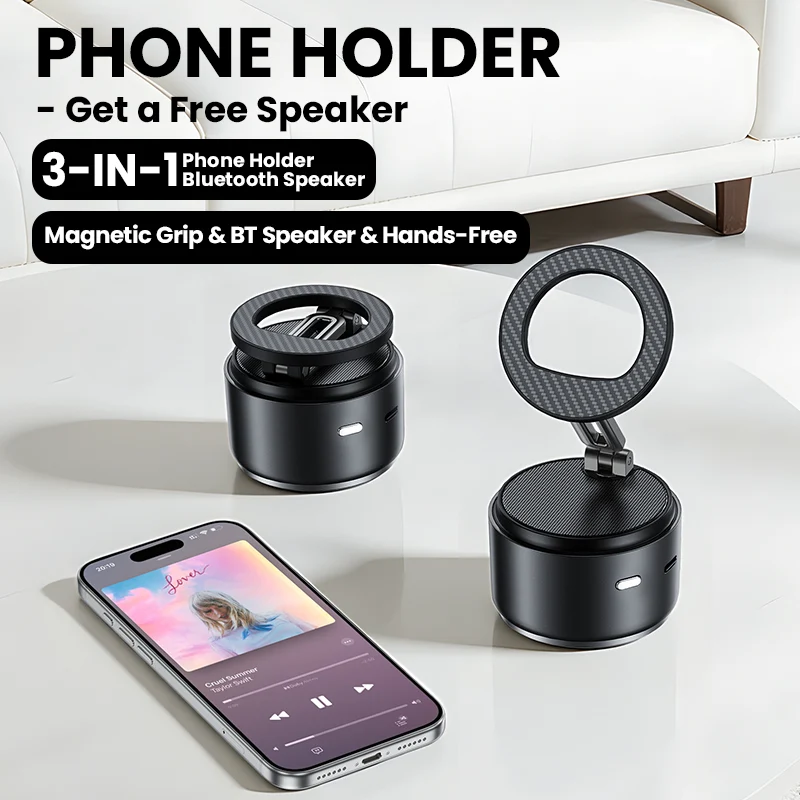 Smart 360° Auto Tracking Car Phone Mount | Wireless Charging Voice Control Foldable & Portable Design