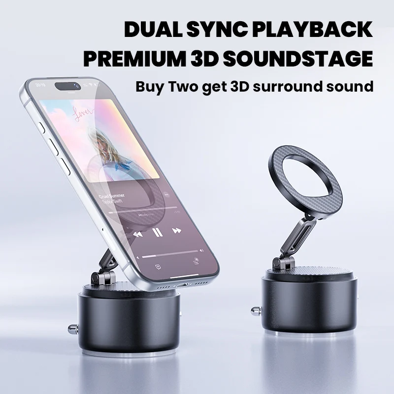 Smart 360° Auto Tracking Car Phone Mount | Wireless Charging Voice Control Foldable & Portable Design