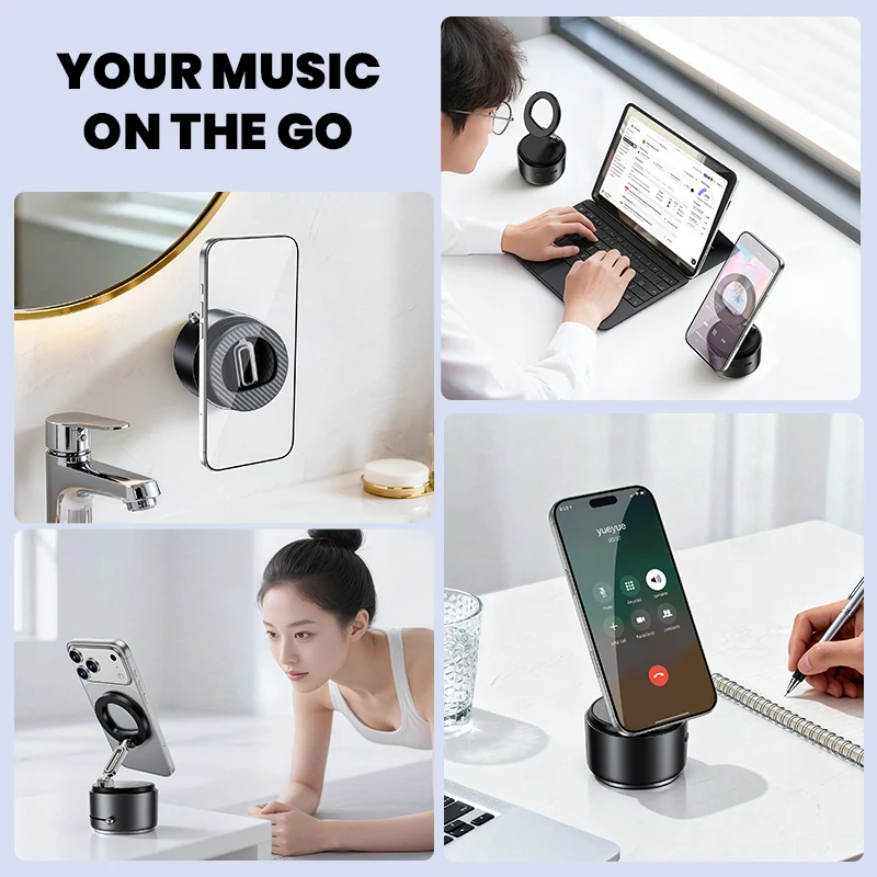 Smart 360° Auto Tracking Car Phone Mount | Wireless Charging Voice Control Foldable & Portable Design