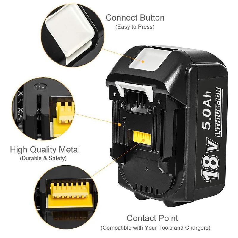 BL1830 Replacement Battery For Makita 18V LXT Cordless Tools 6.0Ah