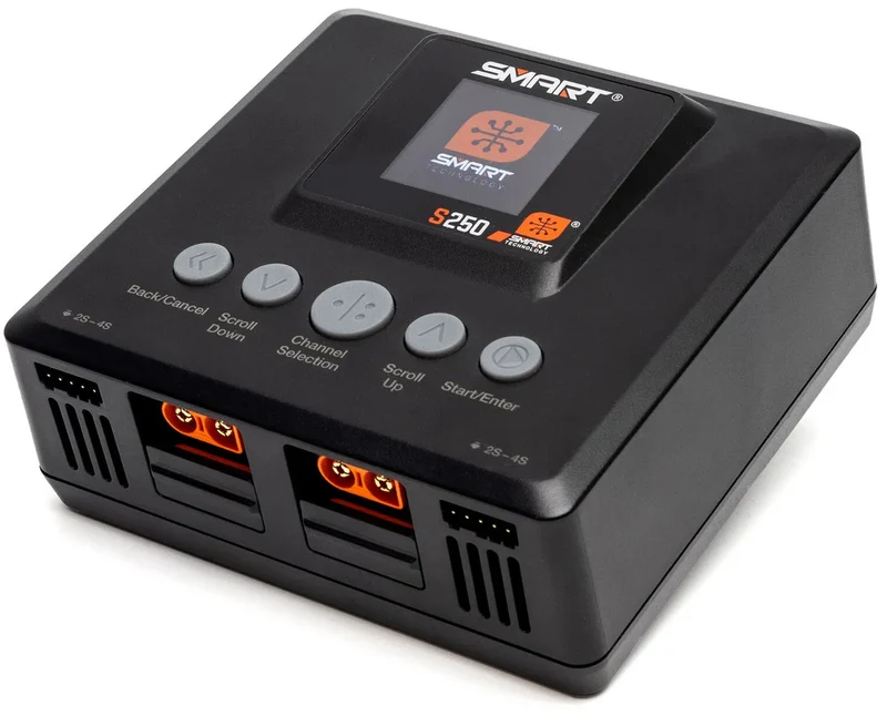 Spektrum Combo Chargeur Smart S250 + 2x Lipo Smart 14.8v 5000mah 50C IC5 SPMXPSS800I