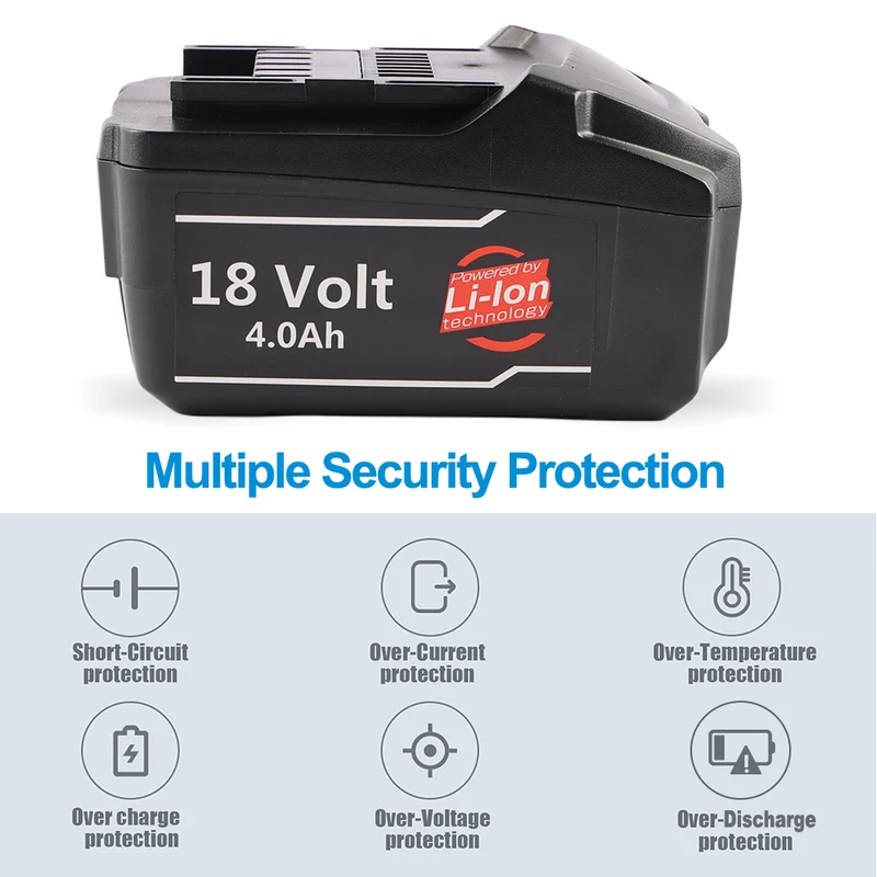 BS18LT Replacement Battery For Metabo 18V Cordless Tools 3.0Ah