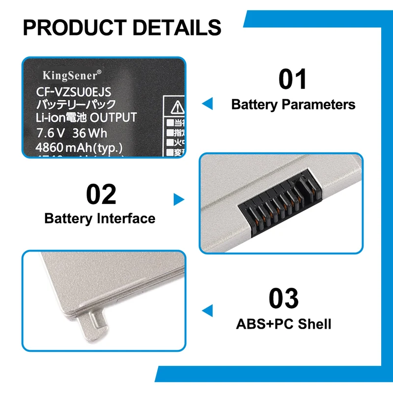 CF-VZSU0EJS Replacement Battery For Panasonic ToughPad FZ-Q1 CF-RZ4 CF-RZ5 CF-RZ6 Serie