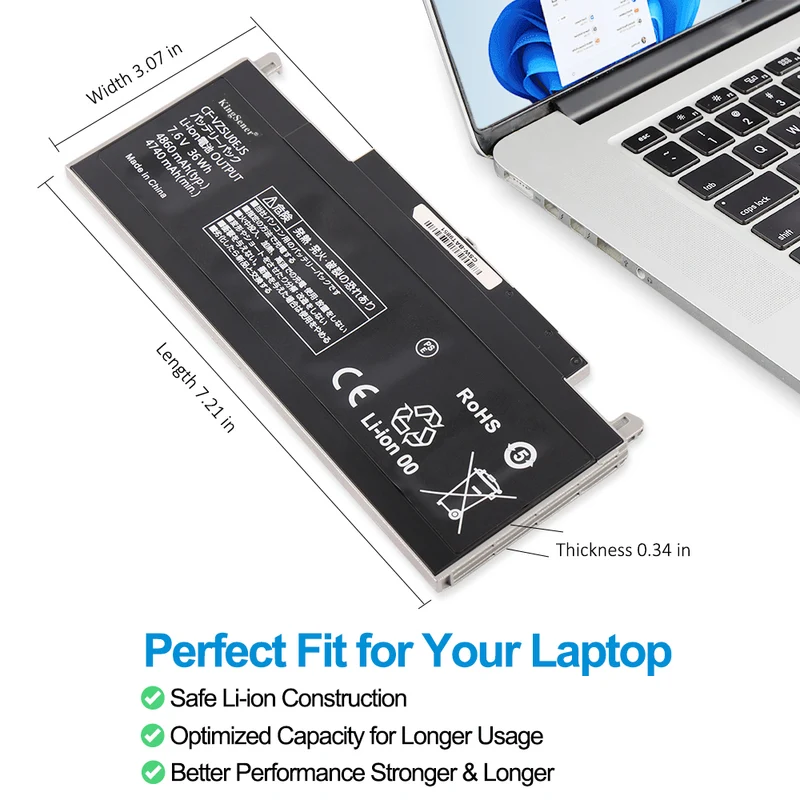 CF-VZSU0EJS Replacement Battery For Panasonic ToughPad FZ-Q1 CF-RZ4 CF-RZ5 CF-RZ6 Serie