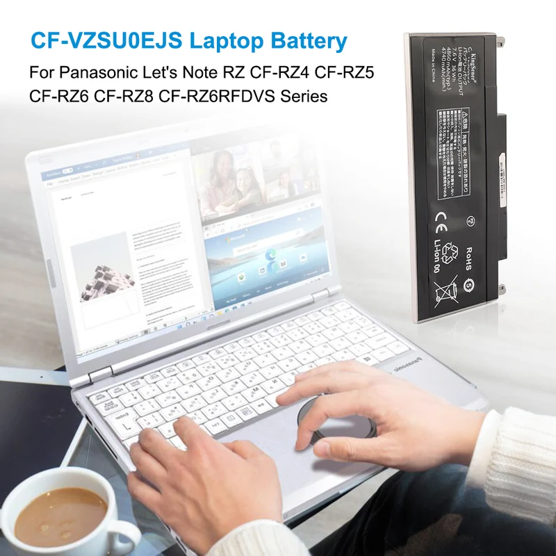 CF-VZSU0EJS Replacement Battery For Panasonic ToughPad FZ-Q1 CF-RZ4 CF-RZ5 CF-RZ6 Serie