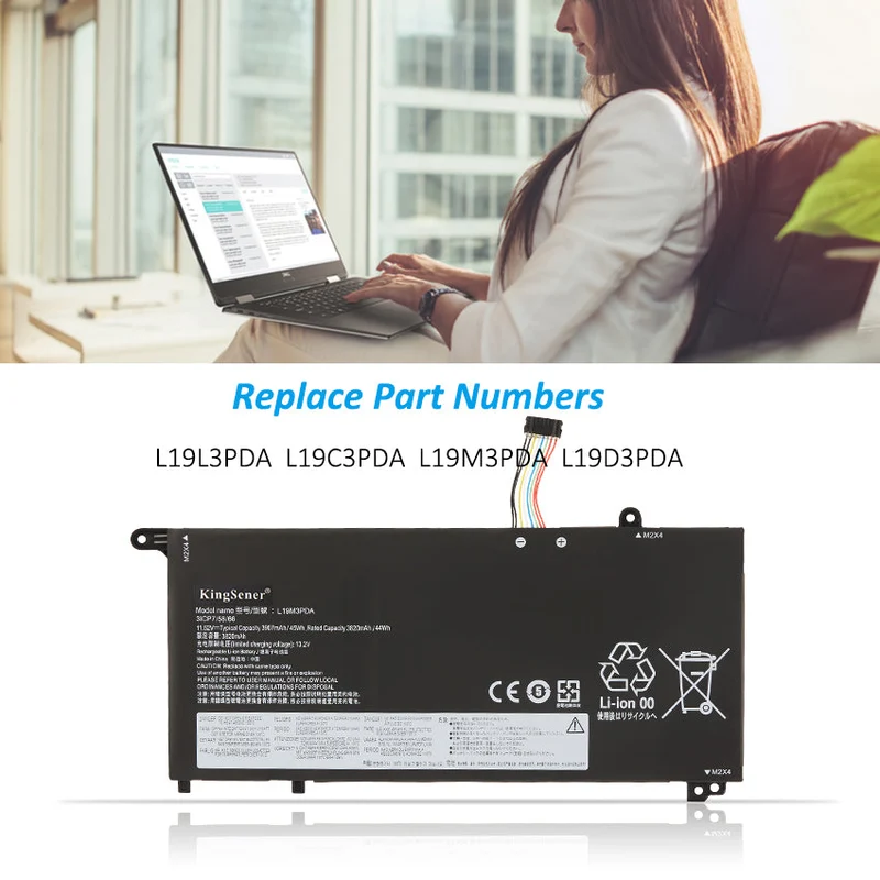 L19M3PDA Replacement Battery For Lenovo ThinkBook 15 G2 ITL/ARE Series