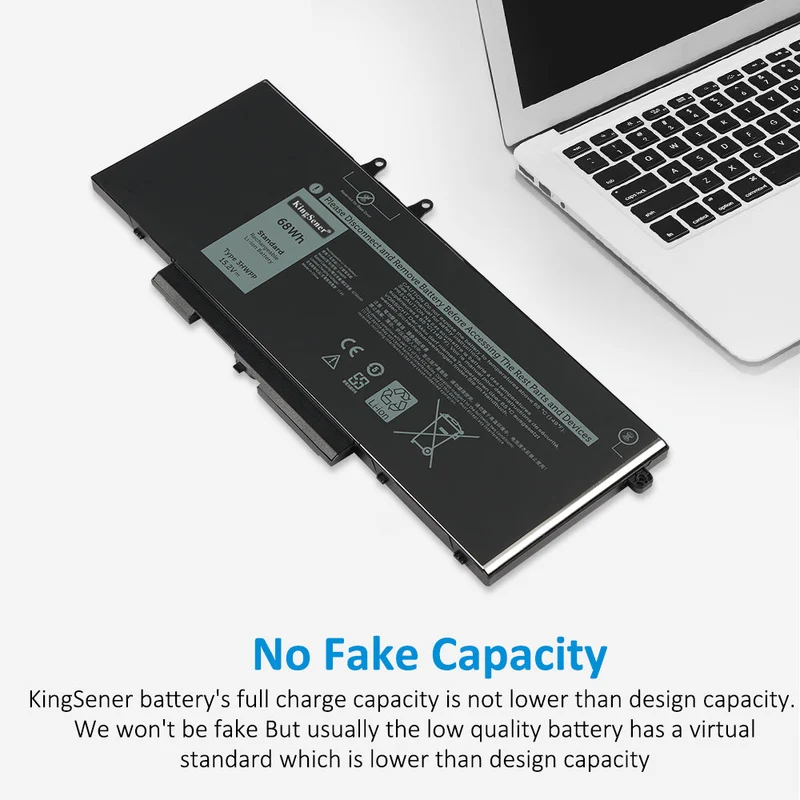 3HWPP P80F003 Replacement Battery For Dell Latitude 5401 5501 5411 Series