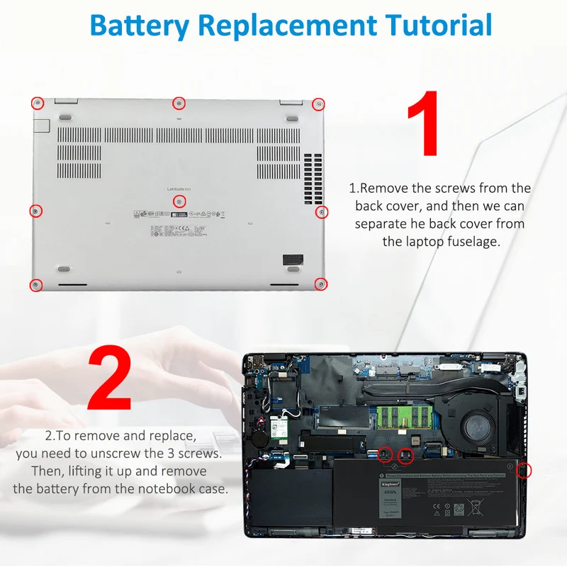 3HWPP P80F003 Replacement Battery For Dell Latitude 5401 5501 5411 Series