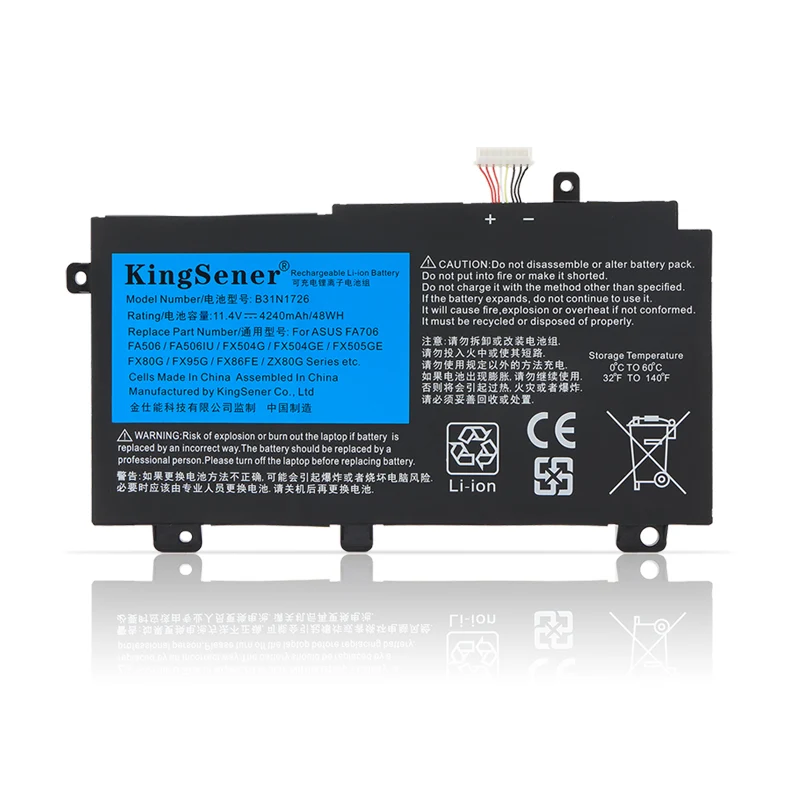 B31N1726 Laptop Battery for ASUS FX80GD FX80GE FX80GM