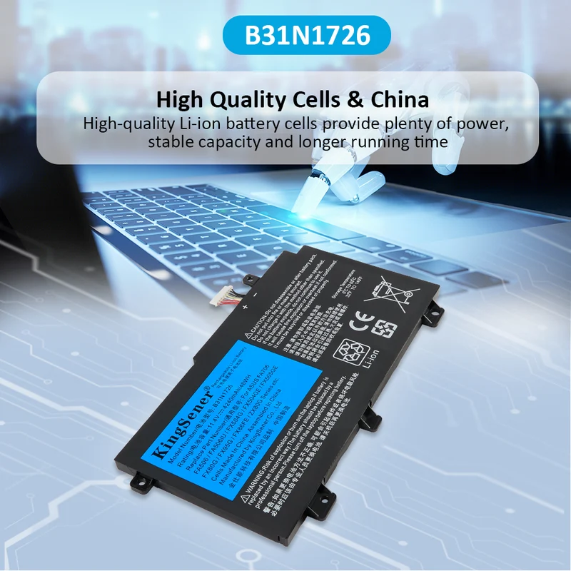 B31N1726 Laptop Battery for ASUS FX80GD FX80GE FX80GM