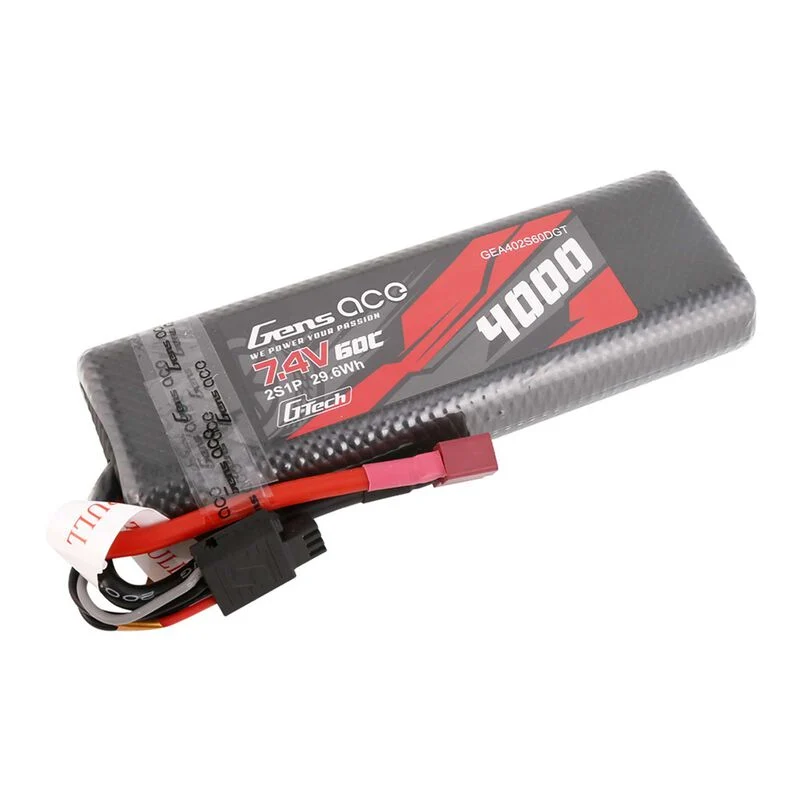 Gens Ace Accu lipo G-Tech 7.4v 4000mAh 60C DEAN