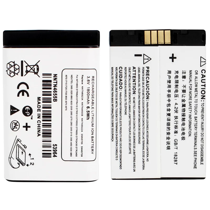 NNTN4655B Replacement Battery For Motorola DTR410 DTR510 Radios